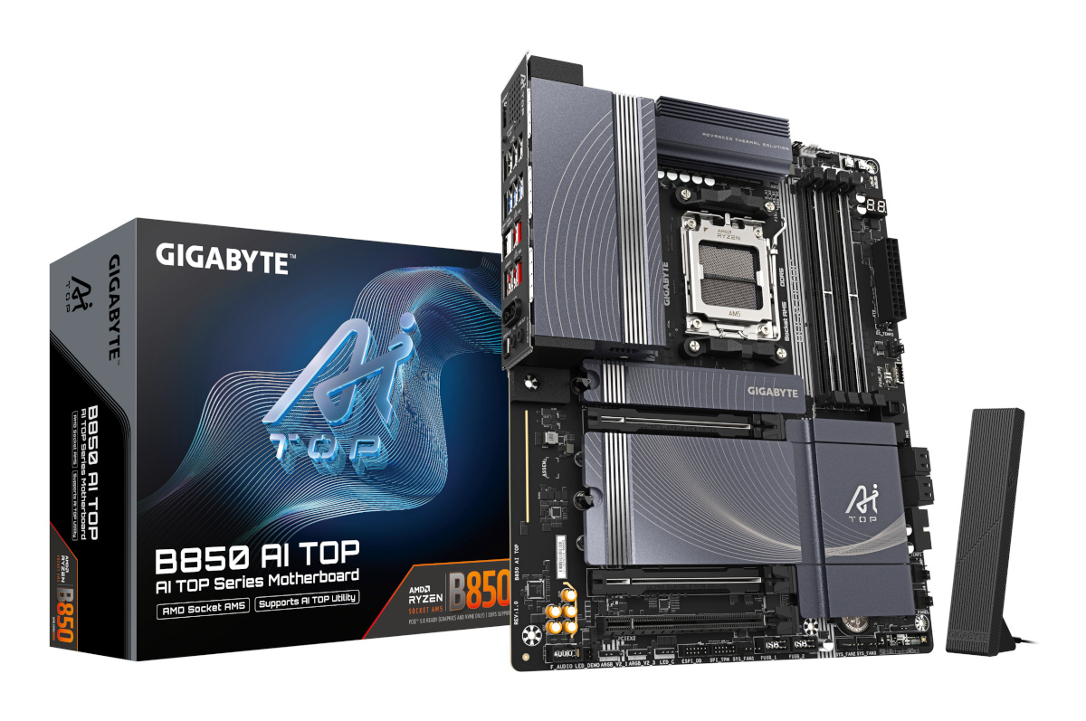 Gigabyte emaplaat B850 AI TOP (B850,AM5,ATX,DDR5)