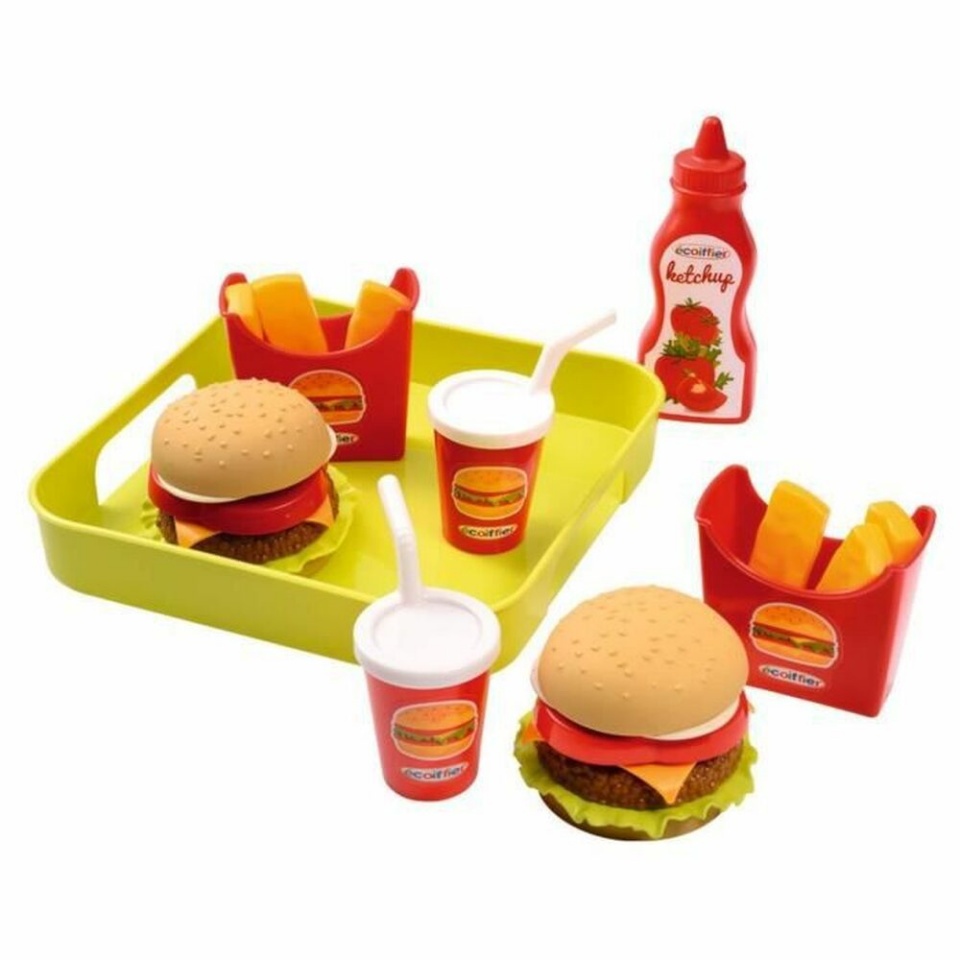 Ecoiffier Nukutoidu komplekt Hamburger Tray