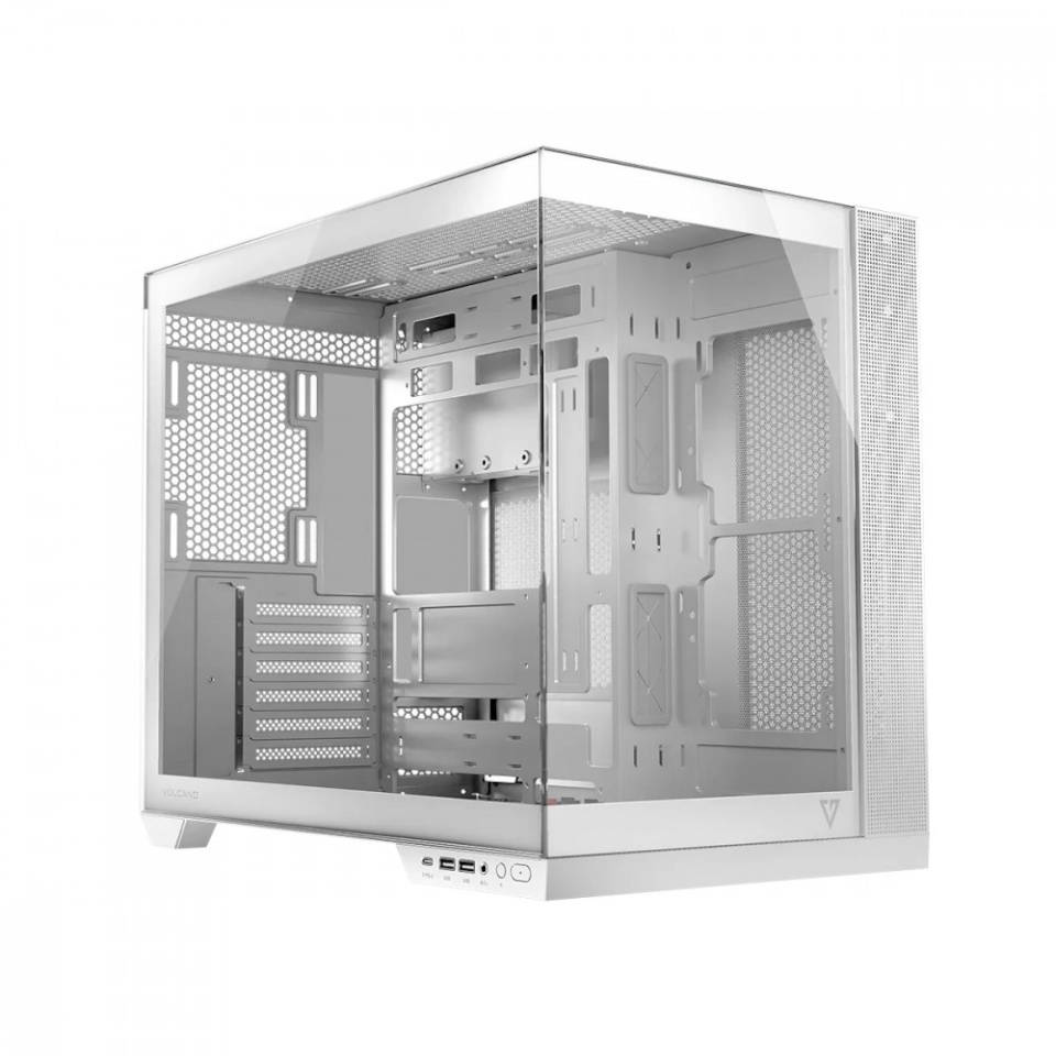 Modecom Computer case Volcano Panorama Midi valge