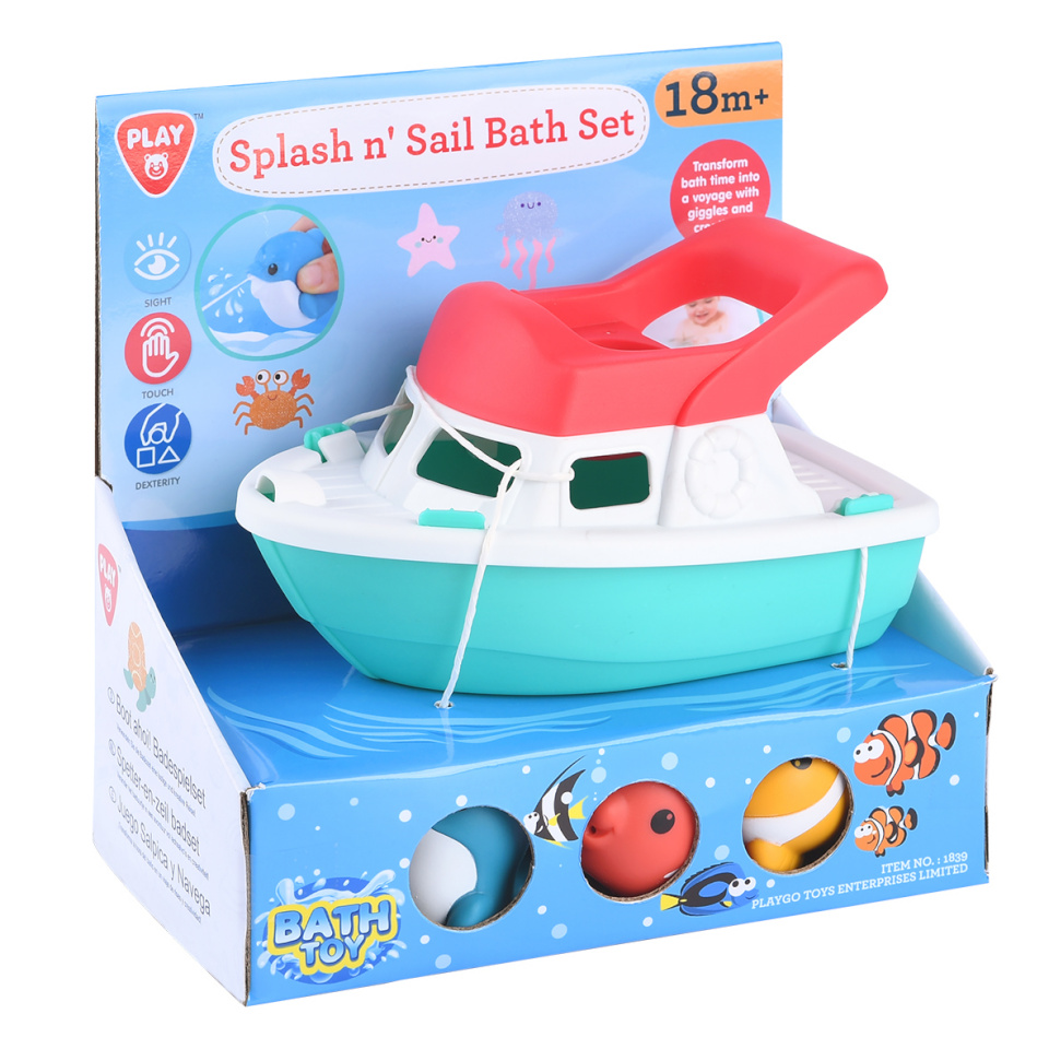 Playgo vannimänguasjade komplekt “Splash and Sail”, 3 tk, 1839