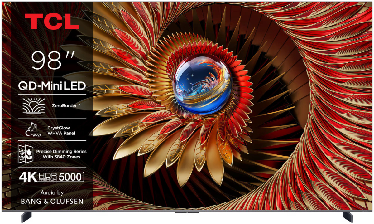 TCL-televiisor 98" C8K – 4K QD Mini-LED Google TV