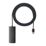 Baseus USB jagaja Hub 4w1 Lite Series USB do 4x USB 3.0 2m (must)