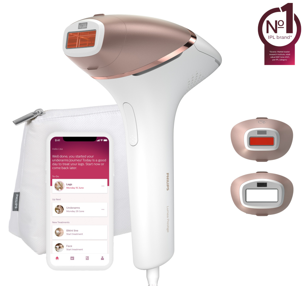Philips fotoepilaator BRI945/00 Lumea Prestige Hair Removal Device, valge/kuldne