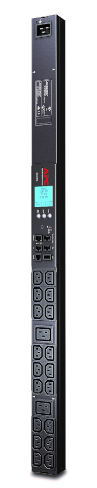 APC Rack PDU 2G, Metered, ZeroU,16A, 100-240V, (18) C13 & (2) C19 | Schneider Electric