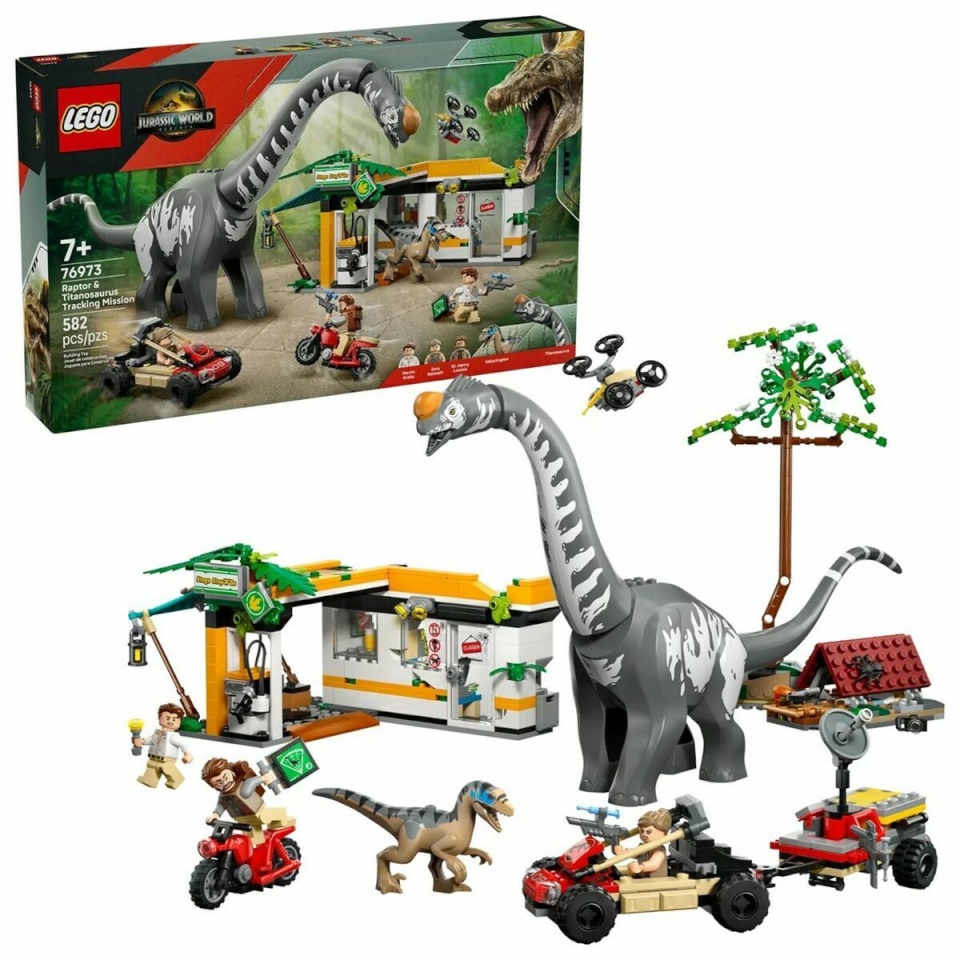 Lego klotsid konstruktor JURASSIC WORLD 76973 Raptor & Titanosaurus Tracking Mission
