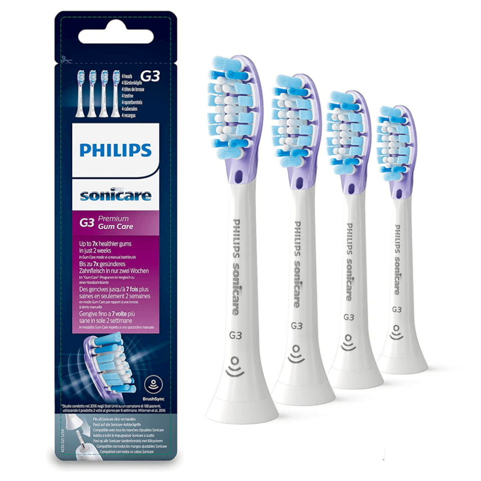 Philips lisaharjad Sonicare G3 Gum (HX9054/17) valge, 4tk
