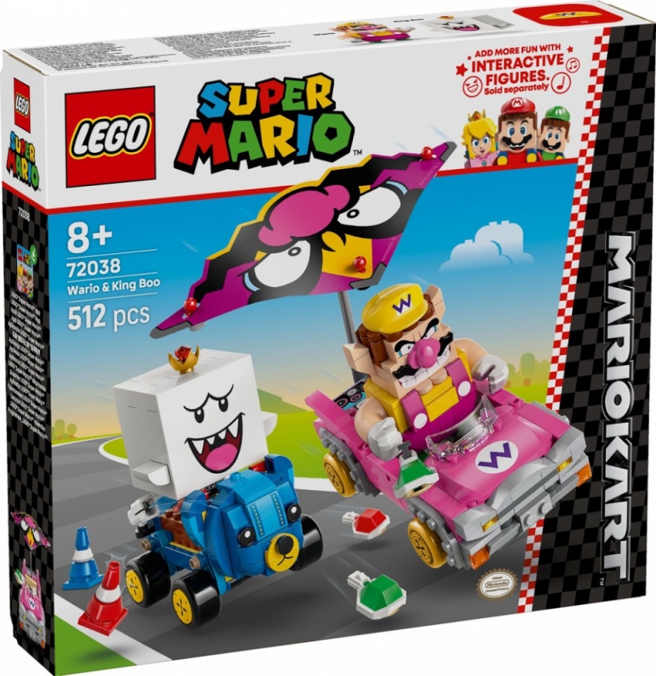LEGO klotsid 72038 Super Mario - Mario Kart: Wario & König Buu Huu