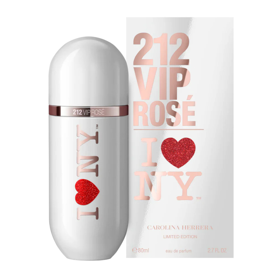 Carolina Herrera parfüüm 212 VIP Rosé I Love NY 80ml, naistele