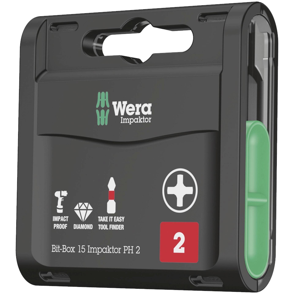 Wera kruvikeerajate komplekt Bit-Box 15 Impaktor PH