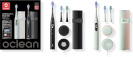 Oclean elektrilised hambaharjad X Ultra 20 S Duo Set Electric Toothbrushes for Two, must/roheline
