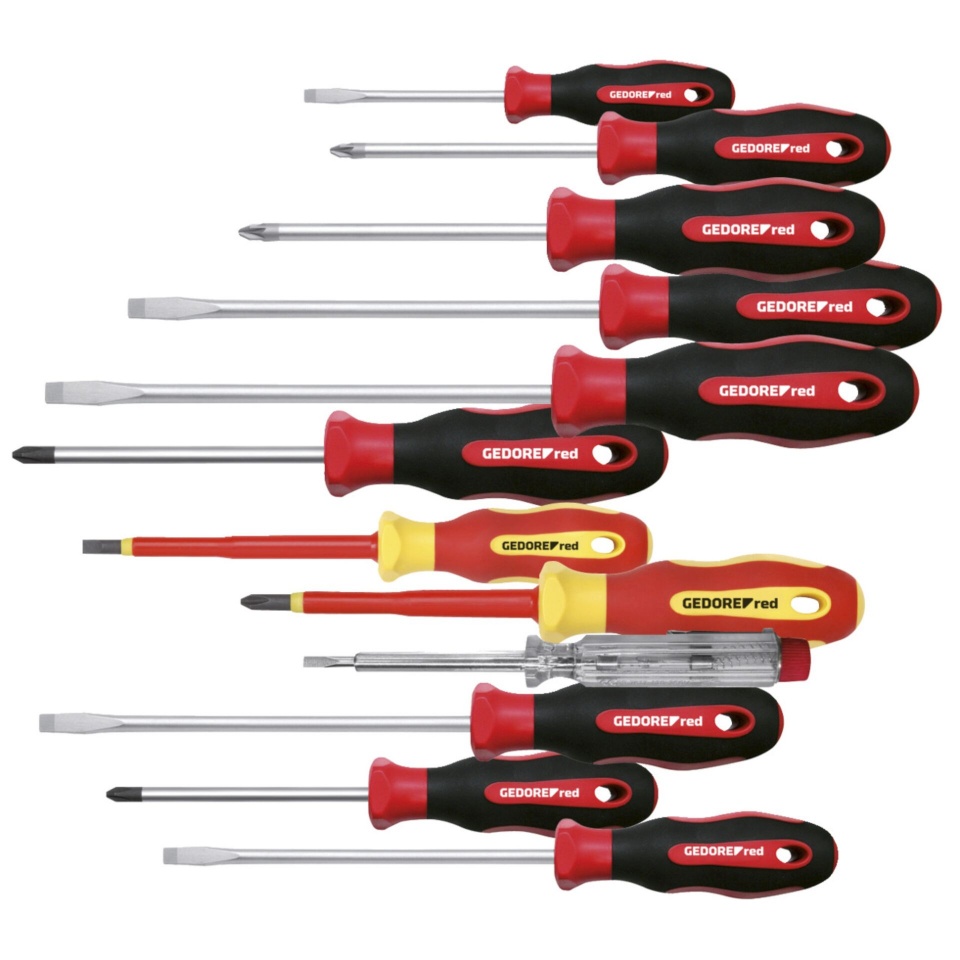 Gedore kruvikeeraja punane Screwdriver Set XXL 12-tk