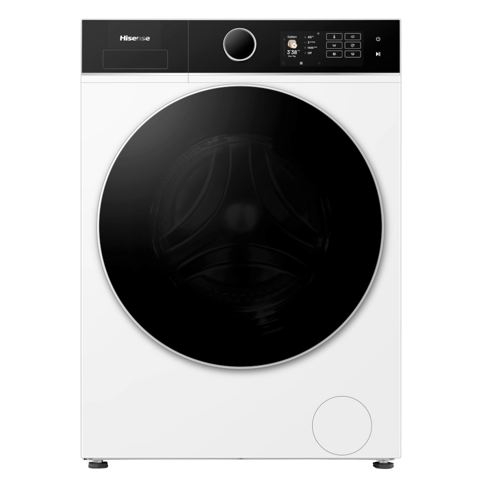 Hisense eeslaetav pesumasin WF5I9043BWFS Washing Machine, 8kg, 1400 p/min, valge
