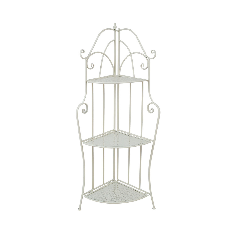 H4Y nurgariiul SANDY 39x39xH126cm, antiikvalge