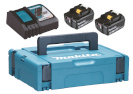 Makita aku+akulaadija komplekt Energy Kit 198116-4 2x BL1860B 18V 6Ah aku + DC18RC akulaadija + kohver