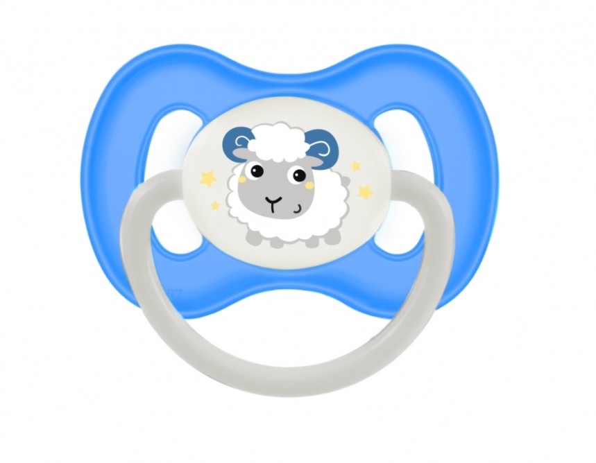 Canpol BABIES sümmeetriline lateks lutt Bunny&Company 6-18 kuud 23/278_blu_new