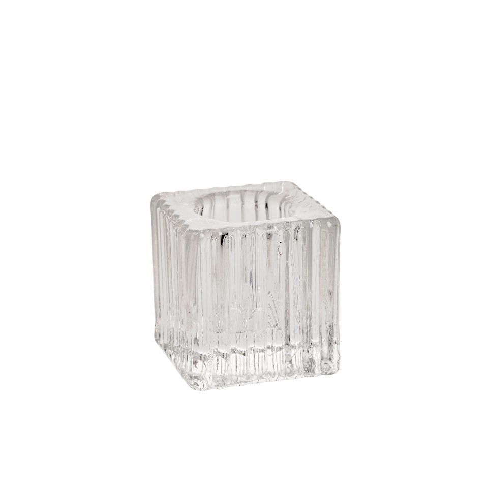 H4Y küünlahoidja Gelsa, 4x4x4cm, klaas