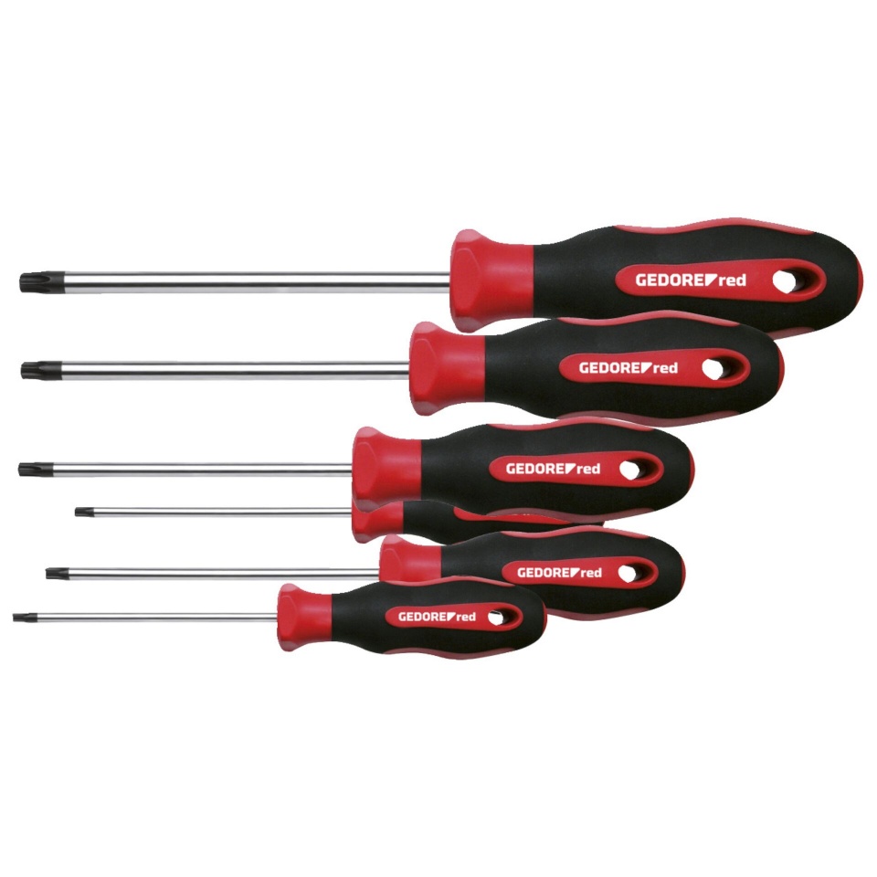 Gedore kruvikeeraja punane Screwdriver Set TX 6-tk