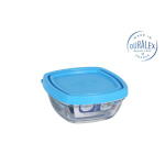 Duralex hermeetiline lõunasöögi karp Freshbox sinine Kandiline (150ml) (9x9x4cm)