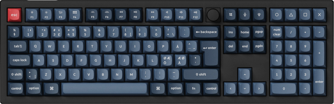 Keychroni klaviatuur V6 Max QMK/VIA täielikult kokkupandud nupp 100% mehaaniline, Jupiter Red lülitid