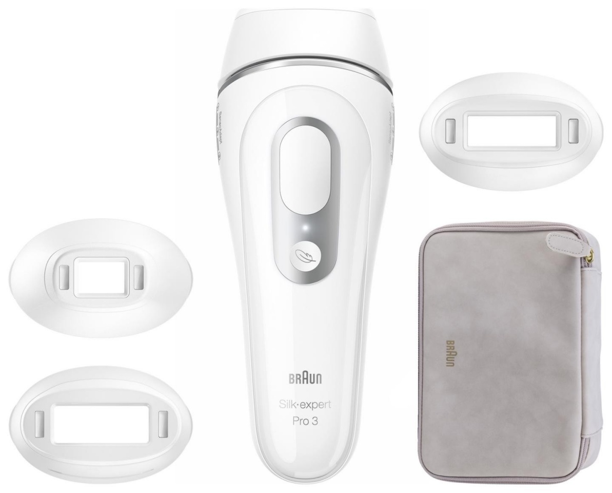 Braun epilaator Silk-Expert Pro 3 PL3020 IPL, valge/hõbedane