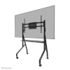 NeoMounts MOVE Go FL50-525BL1 TV trolley - 55-86" - max 76 kg - manual h 106-136 cm - VESA 100x100-900x600 - incl. hardware shelf - lockable