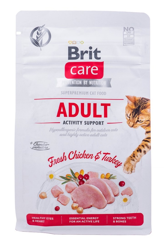Brit kuivtoit kassile Care Grain Free Activity Support Adult, 400g