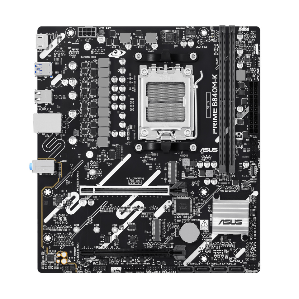Asus emaplaat PRIME B840M-K (AMD,AM5,DDR5,mATX)