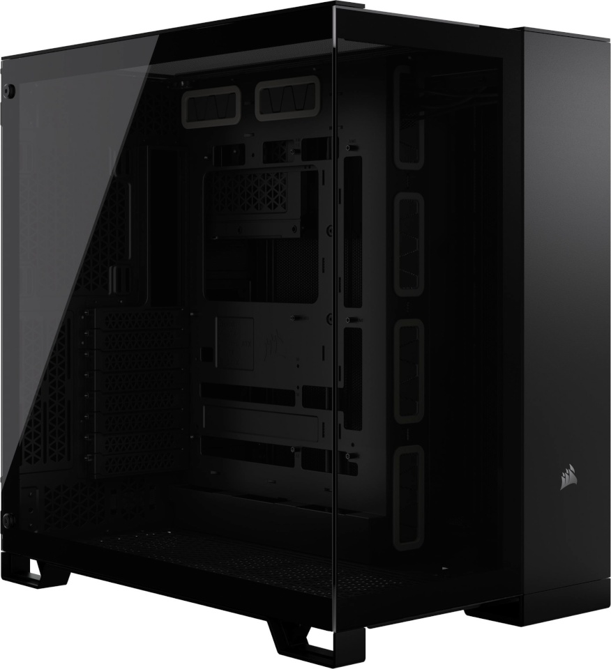 Corsair korpus 6500X (must, Tempered Glass)