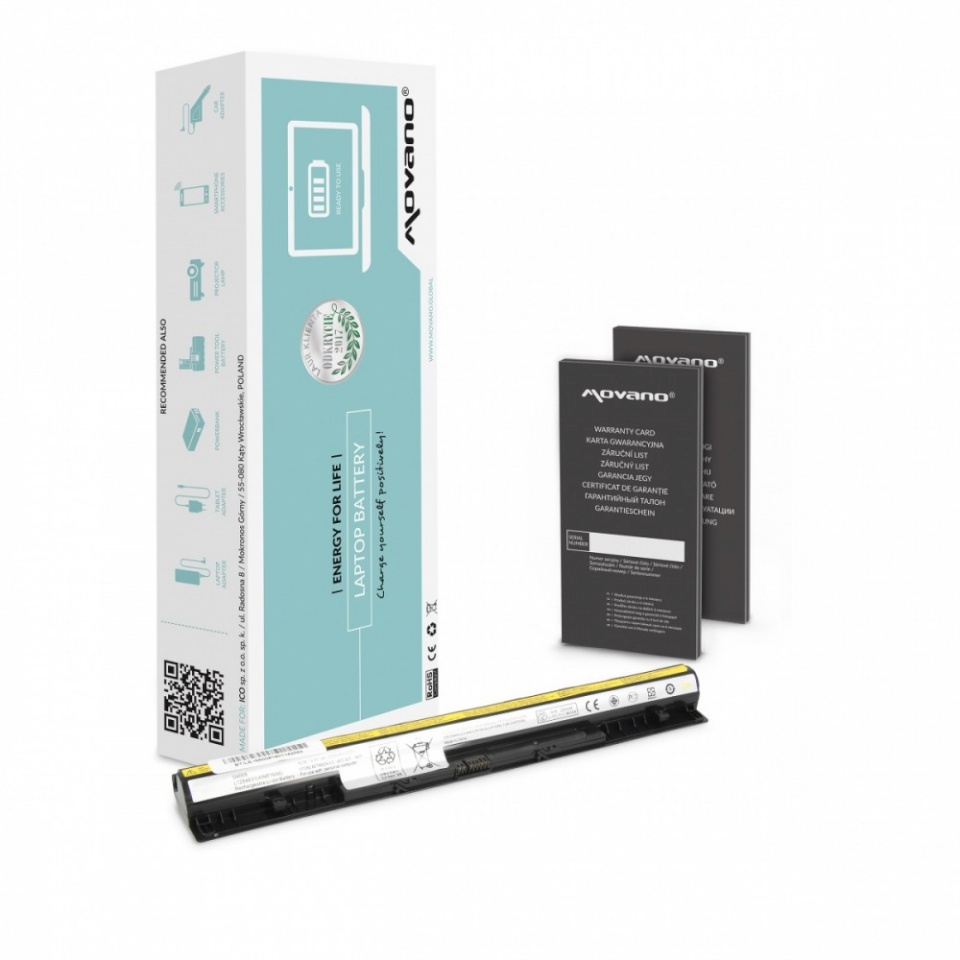 Movano sülearvuti aku for Lenovo G500s G505s G50-30 G50-45 G50-70 - 2200 mAh (32 Wh)