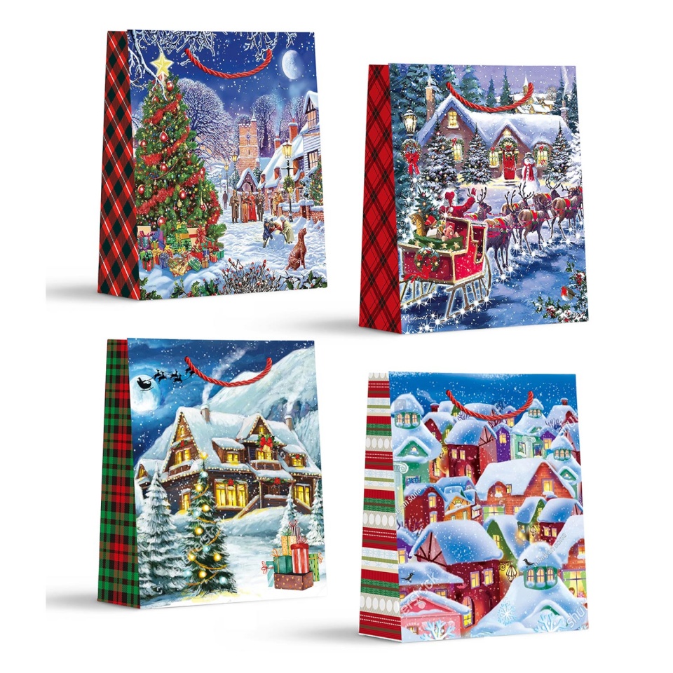 H4Y kinkekott SNOW L, 31x40x12cm, mix
