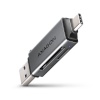 AXAGON mälukaardilugeja CRE-DAC USB Card Reader SD/microSD USBA+