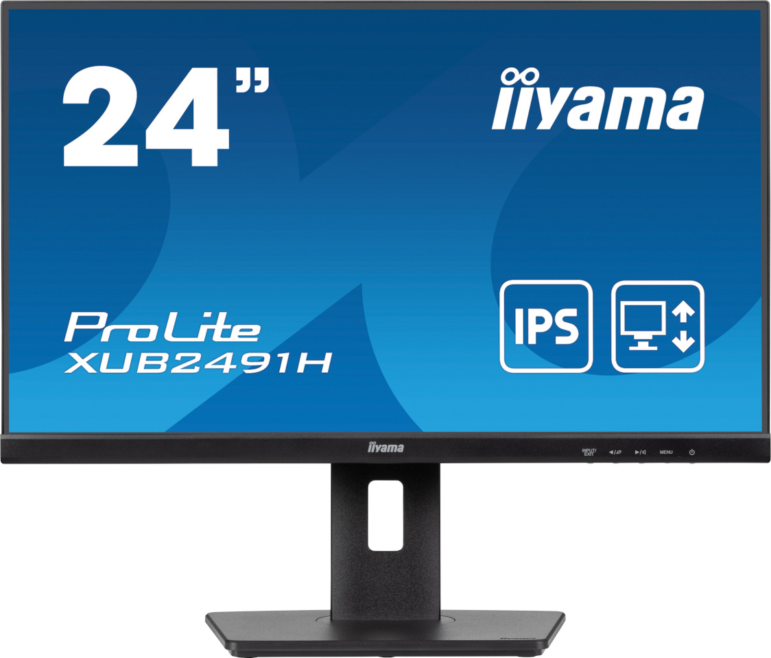 iiyama monitor 60.5cm (23.8") XUB2491H-B1 16:9 HDMI+DP IPS Lift