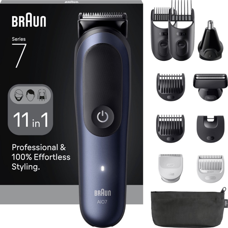 Braun juukselõikur All-in-One Series 7 Style Kit, sinine