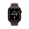 Apple Watch Series 12 GPS + Cellular 46mm Radiant Gold Titanium Case with Burgundy Sport Band - M/L