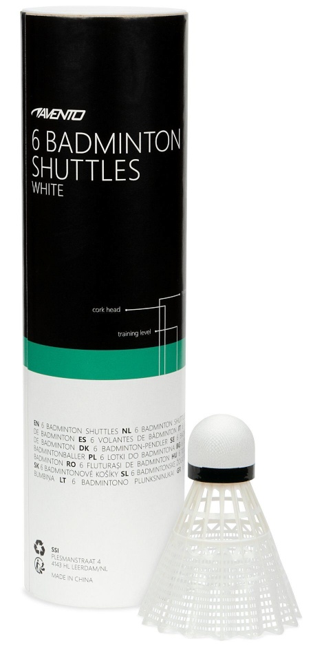 Avento sulgpallid valge 6tk