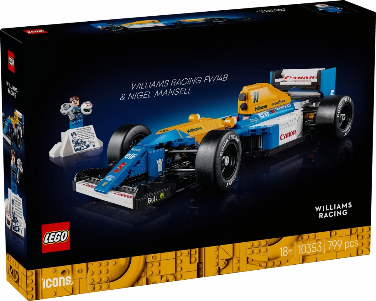 LEGO klotsid 10353 Icons Williams Racing FW14B mit Nigel Mansell
