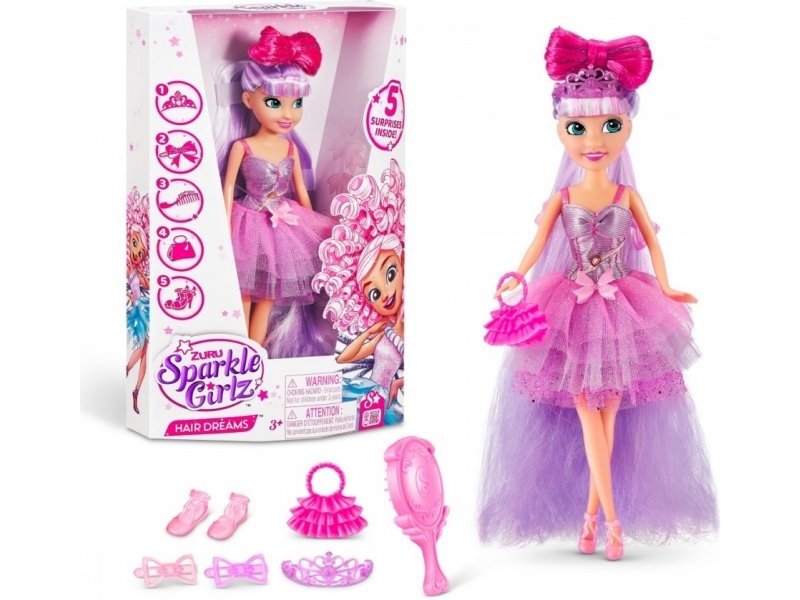 Sparkle Girlz 27cm nukk Hair Dreams, assortii, 100313