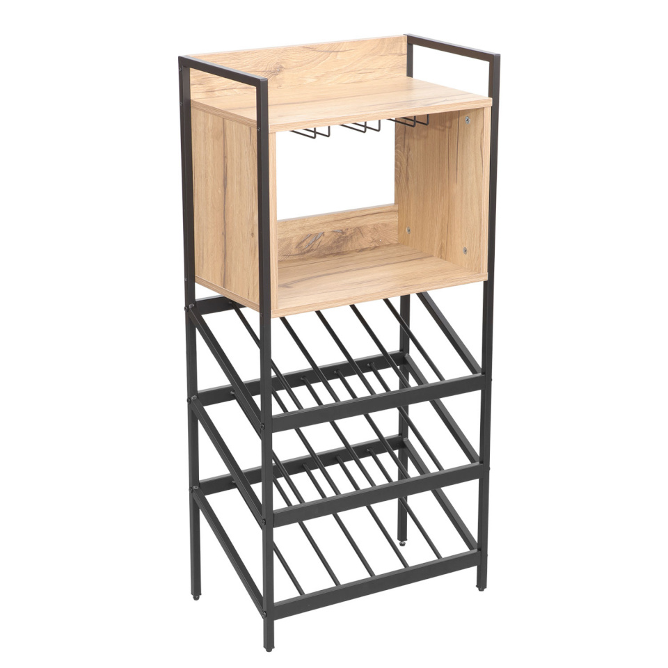 H4Y veiniriiul Hannes, 51x30x108cm, rustik melamiin