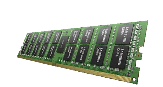 Samsung - DDR5 - Modul - 32GB - DIMM 288-PIN Low Profile - 4800 MHz / PC5-38400 - CL40 - registriert - ECC (M321R4GA3BB6-CQK)