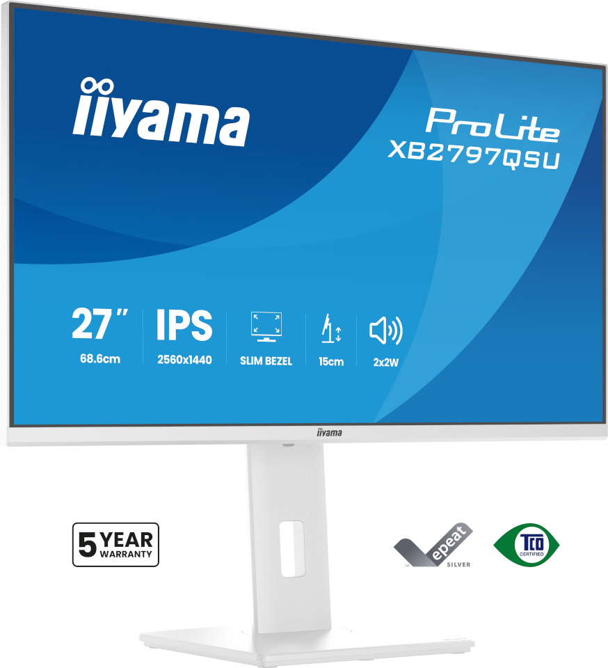 iiyama monitor 68.6cm (27") XB2797QSU-W1 16:9 2xHDMI+DP+2xUSB-C