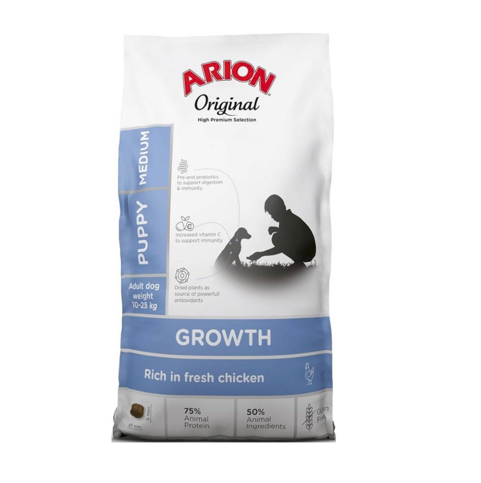 Arion kuivtoit koerale Original Puppy Medium Growth Chicken, 12kg