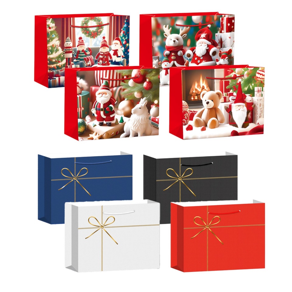 H4Y kinkekott XMAS DAY L, 40x31x12cm, mix