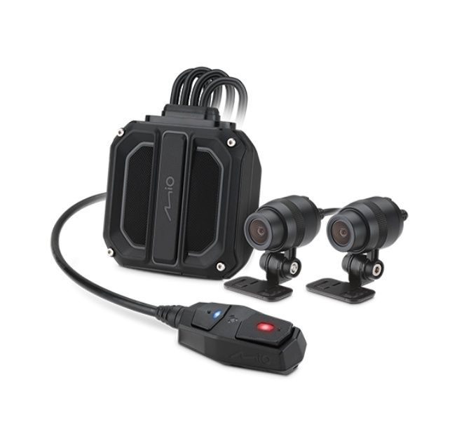 Mio autokaamera | MiVue M820WD dual-lens motorcycle driving recorder | Receive five satellite GPS | Wi-Fi