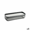 Confortime Universaalne korv must Metall 30,5x11,5x7cm (8tk)