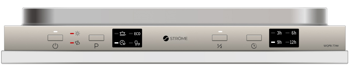 Ströme integreeritav nõudepesumasin DI45C02/01 Built-In Dishwasher, hõbedane