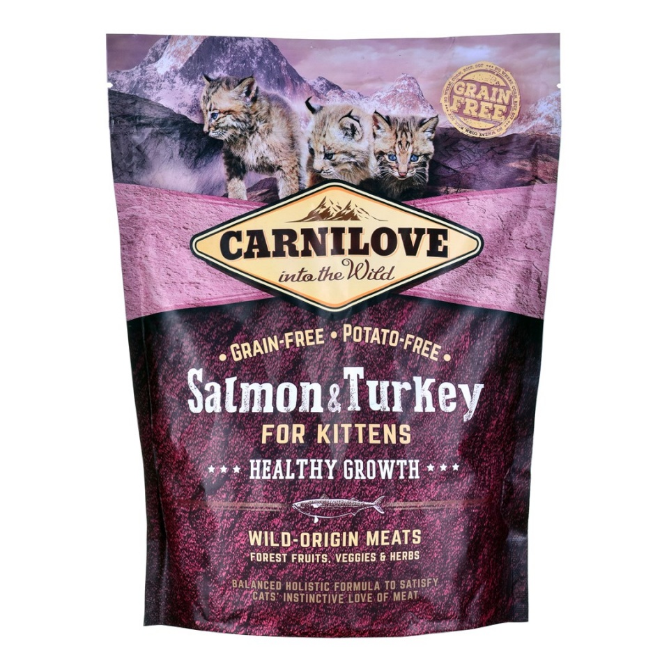 Carnilove kuivtoit kassile Cat Salmon & Turkey For Kittens, 400g
