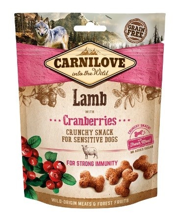 Carnilove maius koerale Fresh Crunchy Lamb+Cranberry Dog Treat, 200g