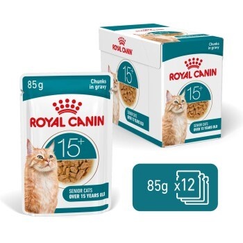 Royal Canin kassitoit Ageing 15+ Chunks in Gravy, 12x85g