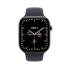 Apple Watch Series 12 GPS + Cellular 46mm Natural Titanium Case with Navy Blue Sport Band - M/L