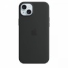 Apple kaitsekest Silicone Case with MagSafe for iPhone 15 Plus Black, must